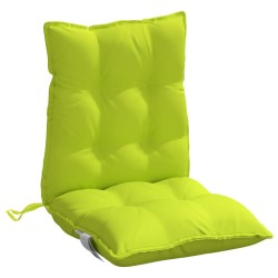 Coussins de chaise à dossier bas lot de 2 vert vif 
