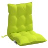 Coussins de chaise à dossier bas lot de 2 vert vif 