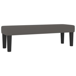 Banc Gris 100x30x30 cm Similicuir 