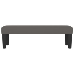 Banc Gris 100x30x30 cm Similicuir 