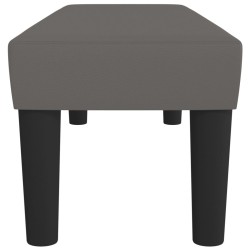 Banc Gris 100x30x30 cm Similicuir 