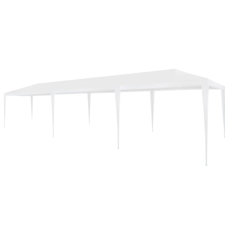 Tente de réception 3x9 m PE Blanc 