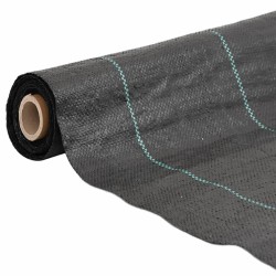 Membrane anti-mauvaises herbes noir 4x25 m PP 