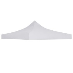 Toit de tente de réception 3 x 3 m Blanc 
