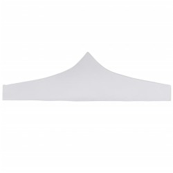 Toit de tente de réception 3 x 3 m Blanc 