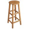 Tabourets de bar lot de 2 bois d'acacia massif 