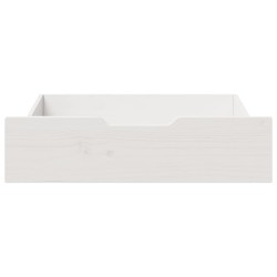 Tiroirs sous le lit 2 pcs blanc 75x55x16 cm bois de pin massif 