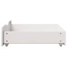 Tiroirs sous le lit 2 pcs blanc 75x55x16 cm bois de pin massif 