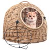 Cage de transport pour chats 50x42x40 cm Saule naturel 