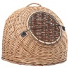 Cage de transport pour chats 50x42x40 cm Saule naturel 