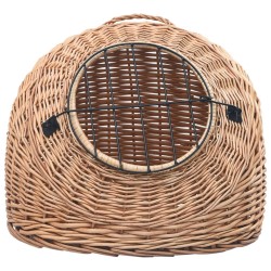 Cage de transport pour chats 50x42x40 cm Saule naturel 
