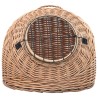 Cage de transport pour chats 50x42x40 cm Saule naturel 