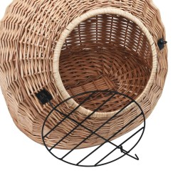 Cage de transport pour chats 50x42x40 cm Saule naturel 