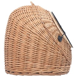 Cage de transport pour chats 50x42x40 cm Saule naturel 