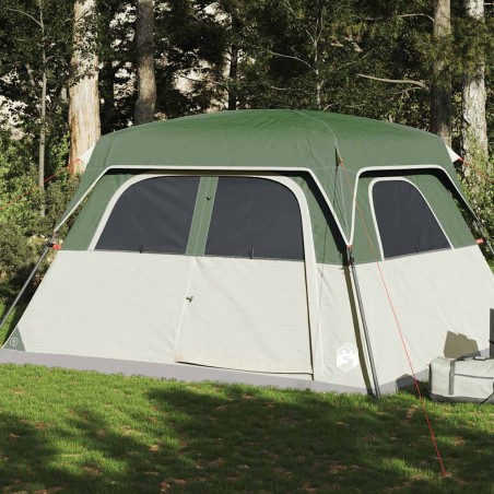 Tente de cabine familiale 6 personnes vert imperméable 