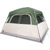 Tente de cabine familiale 6 personnes vert imperméable 