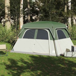 Tente de cabine familiale 6 personnes vert imperméable 