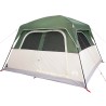 Tente de cabine familiale 6 personnes vert imperméable 
