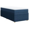 Sommier à lattes de lit avec matelas Bleu 90x190 cm Tissu 