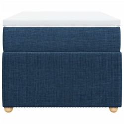 Sommier à lattes de lit avec matelas Bleu 90x190 cm Tissu 