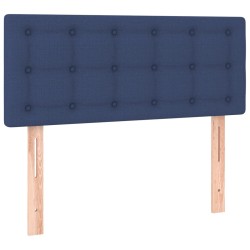 Sommier à lattes de lit avec matelas Bleu 80x200 cm Tissu 