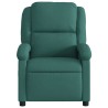 Fauteuil de massage inclinable Vert foncé Tissu 