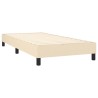 Sommier à lattes de lit avec matelas Crème 80x200 cm Tissu  