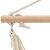Hamac couleur crème 185 x 125 cm 