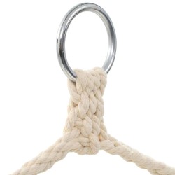 Hamac couleur crème 185 x 125 cm 