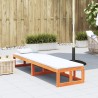 Canapé de jardin extensible cire marron bois massif de pin 