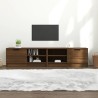 Meuble TV 2 pcs Chêne marron 80x35x36,5 cm Bois d'ingénierie 