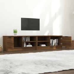 Meuble TV 2 pcs Chêne marron 80x35x36,5 cm Bois d'ingénierie 