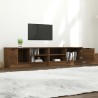 Meuble TV 2 pcs Chêne marron 80x35x36,5 cm Bois d'ingénierie 