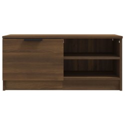 Meuble TV 2 pcs Chêne marron 80x35x36,5 cm Bois d'ingénierie 