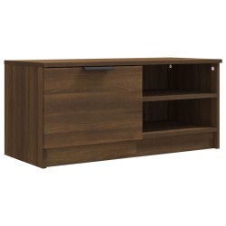 Meuble TV 2 pcs Chêne marron 80x35x36,5 cm Bois d'ingénierie 