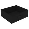 Étagère de rangement avec 4 paniers en tissu Acier Noir 