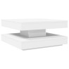 Table basse rotative à 360 degrés blanc 70x70x34,5 cm 