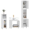 Ensemble d'armoires salle de bain 3 pcs blanc bois d'ingénierie 