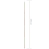 Mât de parasol 250 cm Acier galvanisé 