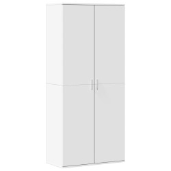 Armoire à chaussures Blanc 80x39x178 cm Bois d'ingénierie 