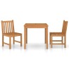 Ensemble à manger de jardin 3 pcs Bois de teck solide 