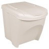 Poubelles à ordures empilables 3 pcs Blanc 75 L Polypropylène 