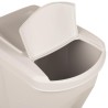Poubelles à ordures empilables 3 pcs Blanc 75 L Polypropylène 
