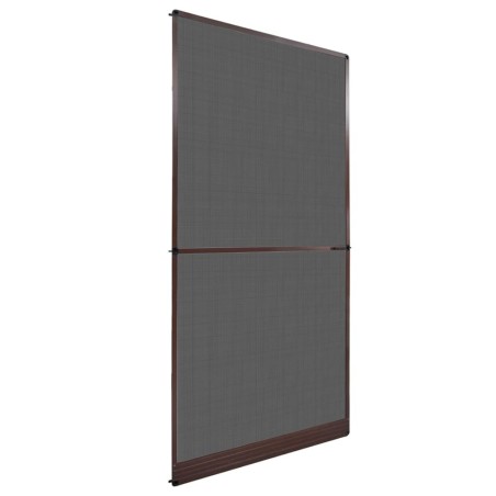 Moustiquaire à charnière pour portes Marron 120x240 cm 