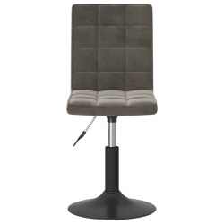 Chaises pivotantes à manger lot de 2 gris foncé velours 