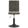 Chaises pivotantes à manger lot de 2 gris foncé velours 