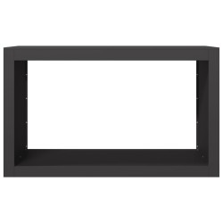 Portant de bois de chauffage noir 100x40x60 cm acier 