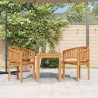 Chaise en forme de banane Bois de teck solide 