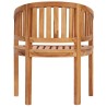 Chaise en forme de banane Bois de teck solide 