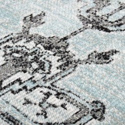 Tapis à tissage plat d'extérieur 115x170 cm Vert et gris 